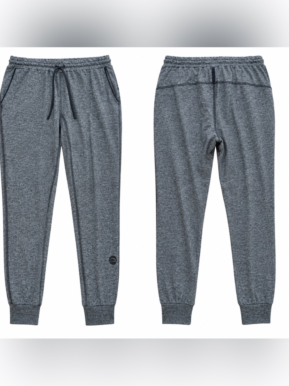 L.L.Bean Women’s Heather Gray Performance Joggers - medium